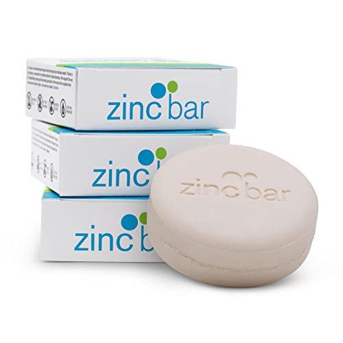 2% Pyrithione Zinc Shampoo Bar for dandruff and seborrheic dermatitis - Fragrance Free (4 Oz)