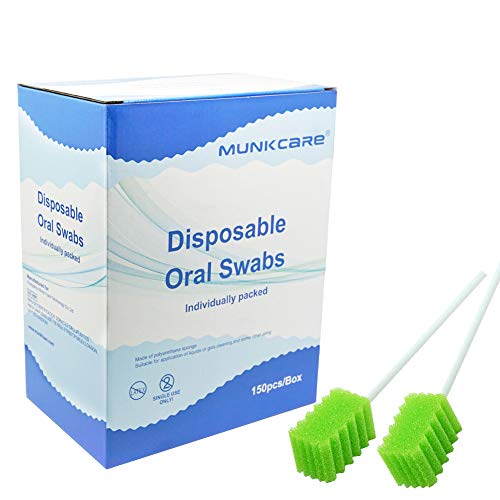 Dental Swabs Unflavored Swabsticks-Oral Cavity Cleaning Mouth Swab, Tooth Shaped, Untreated Unflavored, Box of 150 Counts (Fruit Green)