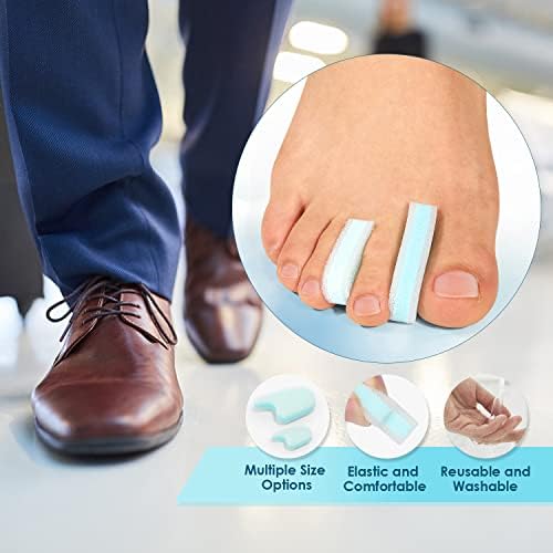 12 Packs Foam Toe Separator，Toe Gasket-Redress Overlapping Toes, Prevent Friction and Release Pressure, Relieve The Pain Caused by Bunions