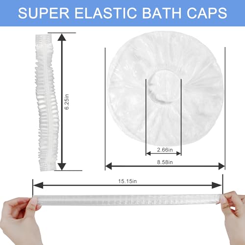 1000 PCS Upgrade Disposable Shower Caps. Ceizioes Waterproof Hair Bath Caps. Thickening Shower Cap for Women Kids Girls. Hotel and Hair Salon. Travel Spa. Home Use Beauty Salon