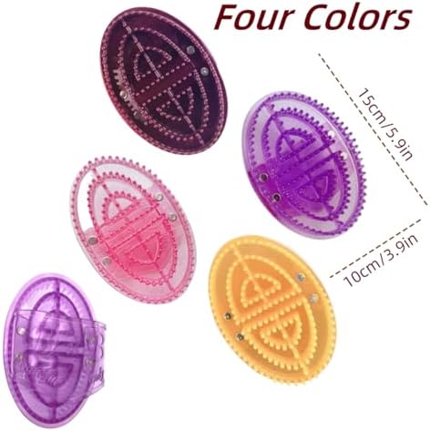 Handheld Massage Brush – Comfortable Grip Massage Gloves for Full-Body Brushing & Relaxing Muscle Care (Purple)