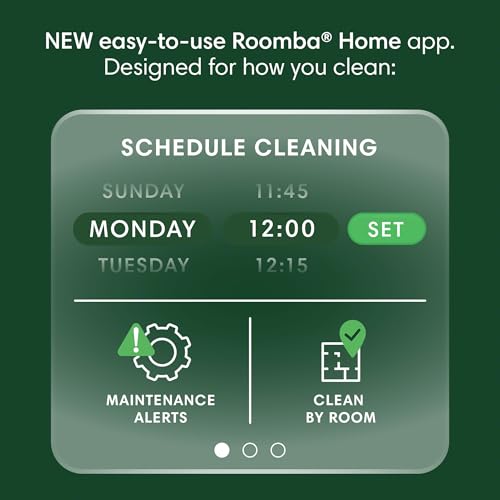 iRobot Roomba 104 Robot Vacuum & Mop - Self-Empties for 75 Days (Over 10 Weeks), Strong Power-Lifting Suction, Vacuums All Floors, Mops Hard Floors, LiDAR Smart Navigation Mapping, Cleans in Neat Rows