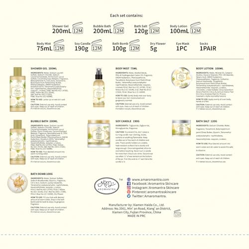 Birthday Gifts for Women, Bath Gift Baskets for Women, Get Well Soon Gifts, Pine Scented Relaxing Spa Care Package w/Bubble Bath, Bath Salt Spa Essential, Christmas, Valentine'S Day, Mothers Day