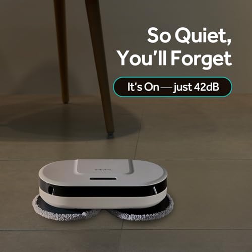 EVERYBOT New Edge2 Robot Mop - Upgraded in 2024 | World’s First Spin MOP Cleaning | Wheel-Less Solution | Powerful Floor MOP Cleaner | Fast Moving Speed & Low Noise Design & Simple Operation