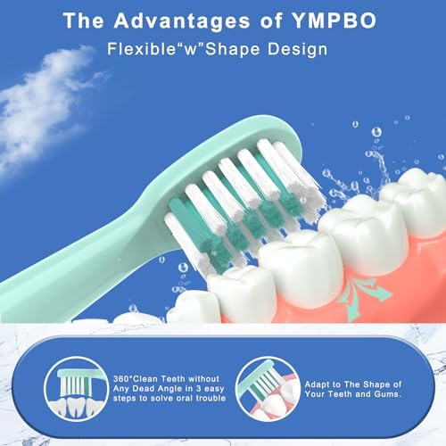 10PCS Toothbrush Replacement Head Compatible with Vekkia Kids Blue Dragon Electric Toothbrush, Soft and Comfortable for Children's Teeth and Gums