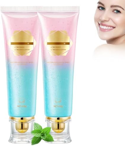 2Pcs Acssart Radiant Niacinamide Intensive Whitening Toothpaste, Niacinamide White Toothpastes, Remove Tooth Stains, Fresh Breath