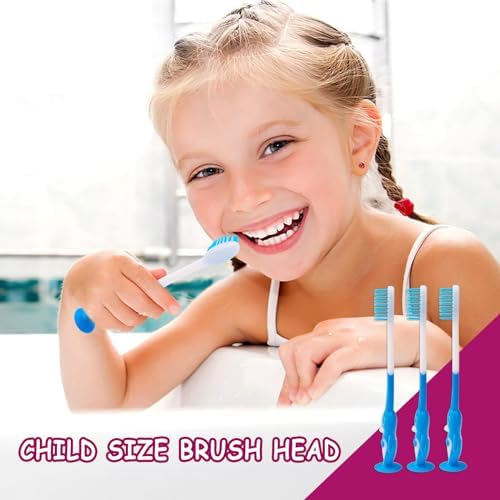 200 pcs Disposable Kids Toothbrushes Individually Wrapped, Toothbrushes for Age 2+ Children Toothbrush Set Soft Bristles Boys Girls Colorful Toothbrush with Suction Cup