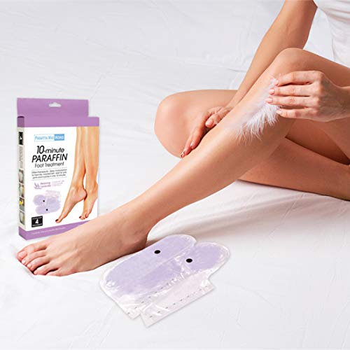 10-Minute Paraffin Foot Treatment, Spa and Home Treatment Booties, Relaxing Lavender, One-Pair