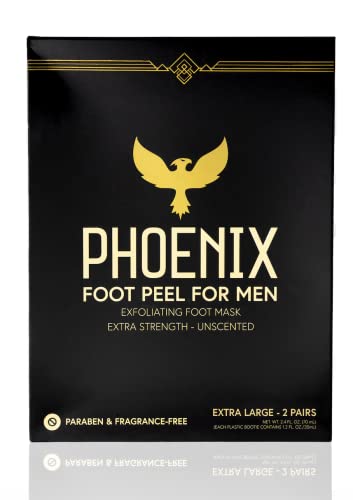 (Pack of 2) for Men - Extra Large - Extra Strength - Exfoliating Dry Feet Treatment - Callus Remover - Unscented - Paraben and Fragrance Free