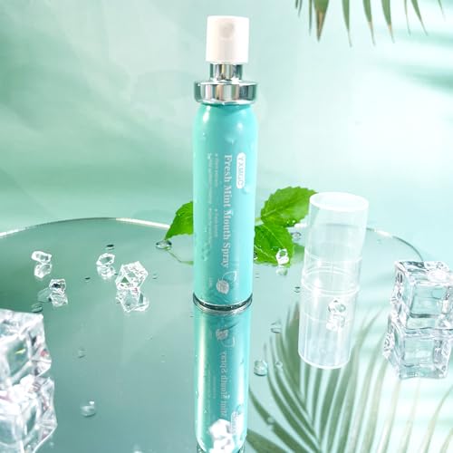 Breath Spray for Bad Breath Mouth Spray Breath Freshener Oral Breath Spray Mint Dry Mouth Spray Xylitol with Surprise Gifts 0.52 Ounce (Pack of 2)