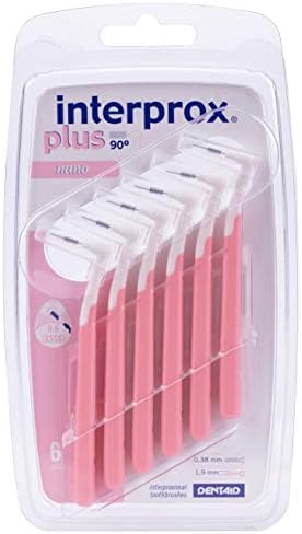 0.38 mm Pink Plus Interproximal Brush Nano - Pack of 6