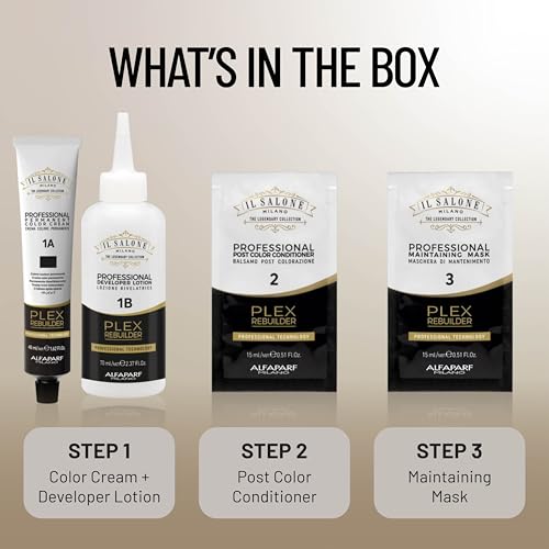 Il Salone Milano Plex Rebuilder Permanent Hair Color Cream - 12.11 Silver Platinum Hair Dye - Professional Salon - Premium Quality - Protects and Restructures - Paraffin, Paraben, Ethyl Alcohol Free