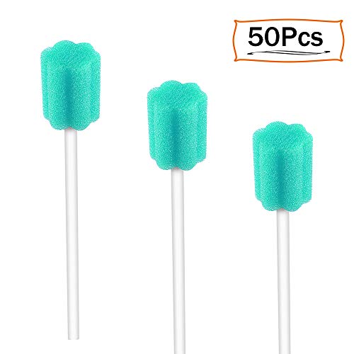 250 Count Unflavored Disposable Oral Swabs, Tooth Shape for Oral Cavity Cleaning Sponge Swab Individually Wrapped - 5 Colors