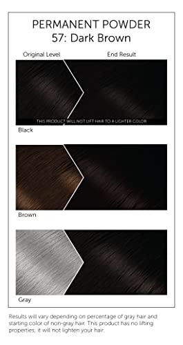 #57 Dark Brown Bigen Permanent Powder - 6 Pack