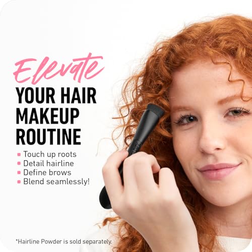BOLDIFY Four Ended Hairline Powder Brush - Precision Hair Makeup Brush Set with Sponge Tip for Seamless Blending - Ideal as a Hair Concealer/Contour, Root Touch Up