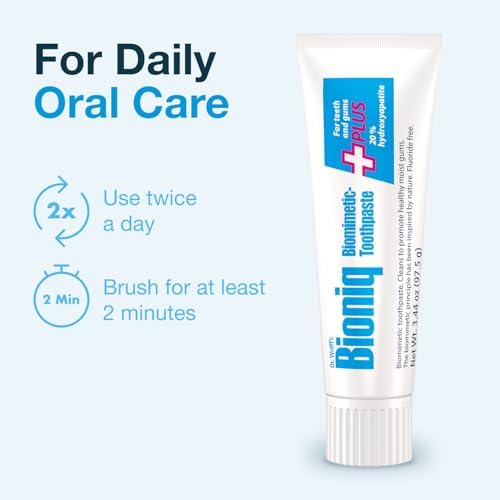 Bioniq Plus Biomimetic Toothpaste with 20 Percent Hydroxyapatite for Teeth and Gums I Clinically Tested I 3.44 oz