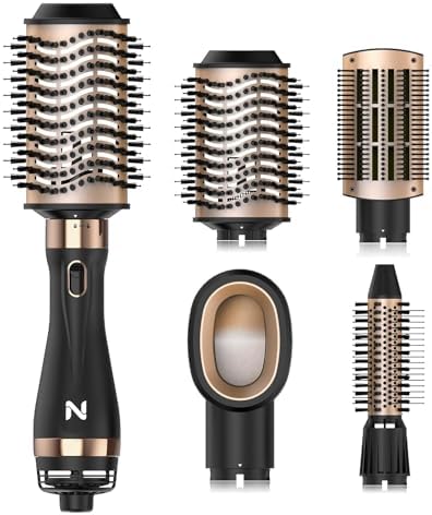 Hair Dryer Brush Blow Dryer Brush in One for Drying and Straightening, Volumizer Multi-Styler for All Hair Types, Frizz-Free Blowout Brush for Salon Quality
