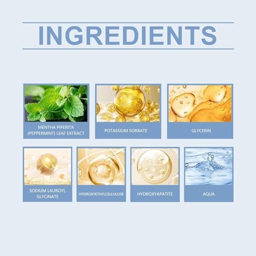 HydroxyapatiteToothpastes,7.5% hydroxyapatite Toothpaste,for Enamel Protection and Tooth Strengthening, Gentle Mint, Fresh Breath, Daily Use for Oral Health（3pcs）