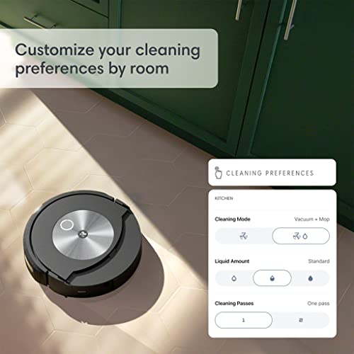 iRobot Roomba Combo j7+ Self-Emptying Robot Vacuum & Mop - Automatically Vacuums and Mops, Fully Retractable Mop pad, Identifies & Avoids Obstacles, Smart Mapping, Works with Alexa, Ideal for Pets