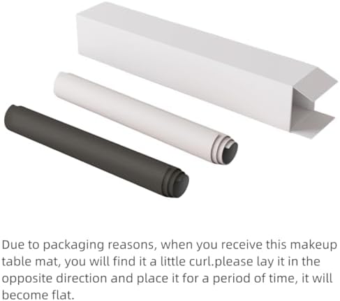 39.37"" * 15.7"" Large makeup Mat for Vanity Top Protector,Cover Work Table Waterproof, Non-Slip Pad for makeup vanity. (white)