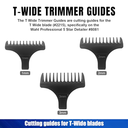 2215 T Wide Adjustable Trimmer Blades for Wahl 5 Star Series Detailer (8081) and Cordless Detailer LI (8171) Hair Clippers Blades-Model 2215
