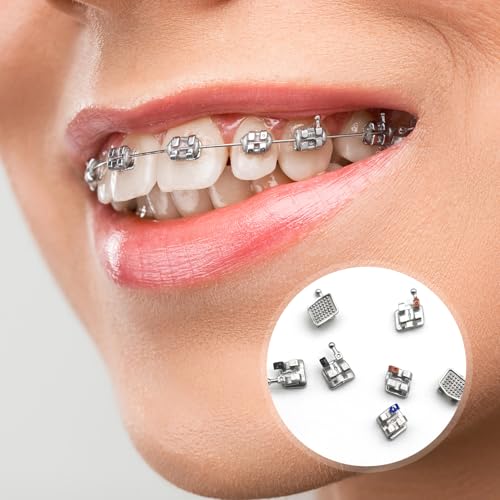 100pcs/Pack 022 Slot Bondable with Hook on 345 Teeth Model Mini Roth Brackets Roth,5 pieces per pack 20 pieces per pack. (5 pcs)