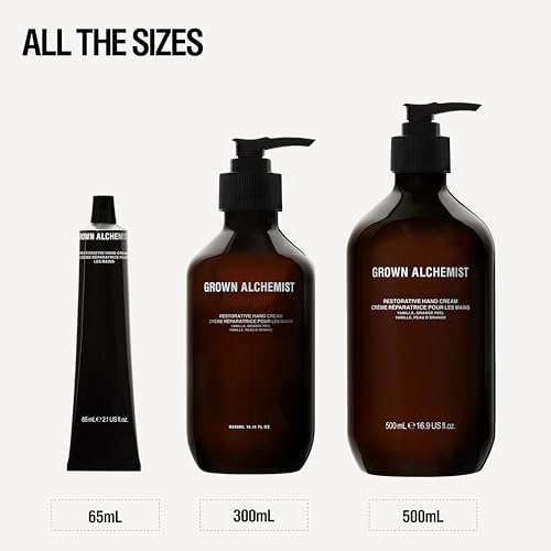 Grown Alchemist Restorative Hand Cream. Vanilla and Orange Peel. Non-Greasy Moisturizer to Nourish and Soften Hands (65ml).