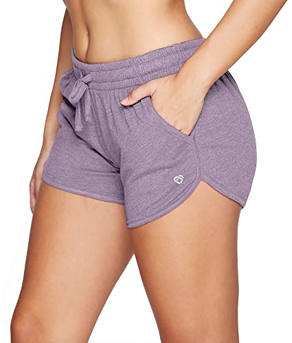 Colosseum Active Women's Simone 2.0 Cotton Blend Yoga and Running Short (Heather Grey, Small)