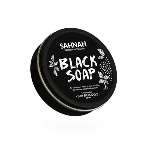 Black Soap for Gray Hair Grey Hair Reverse Bar Shampoo with 1.7 Oz