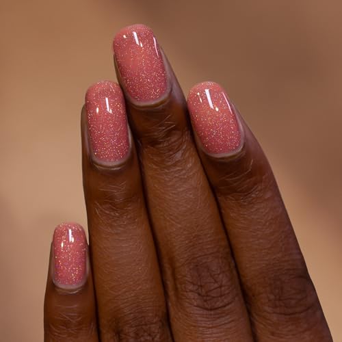 ILNP Rosalie - Rosy Pink Holographic Jelly Nail Polish