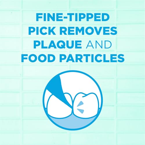 GUM Advanced Care Floss Picks - Dental Flossers for Adults with Vitamin E and Fluoride - Extra Strong Shred-Resistant Dental Floss, Easy Grip Handle, Fresh Mint Flavor, 150 Count