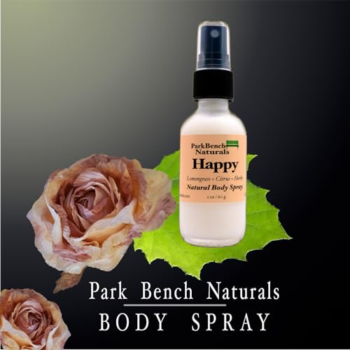 Happy Aromatherapy Body Spray – Bright, Citrusy & Uplifting with essential oils of Lemongrass + Citrus + Herbs