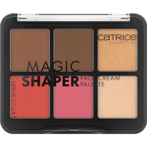 Catrice | Magic Shaper Face Cream Palette | Blush, Bronzer, & Highlighter | Longwearing, Blendable, & Buildable | Vegan & Cruelty Free