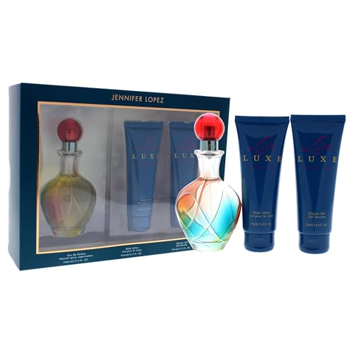 Jennifer Lopez Live luxe by jennifer lopez for women - 3 pc gift set 3.4oz edp spray, 2.5oz shower gel, 2.5oz body lotion, 3 Count