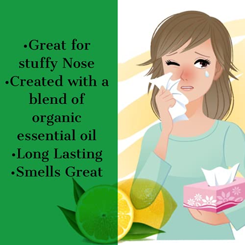 Breathe Clear Aromatherapy Sinus Inhaler With Essential Oil Pack of 2- Personal Diffuser Sniffer stick