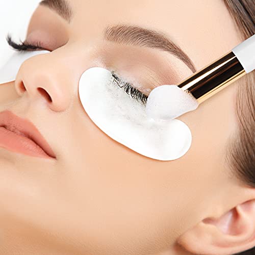 BEYELIAN 20 Pcs Lash Shampoo Brush Set, Eyelash Extension Cleanser, Blackhead Remover, Nose Pore Deep Cleaning, Soft and Comfortable Facial Makeup Remover Tools White