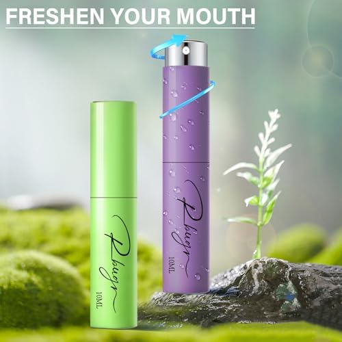 Breath Spray，5 Pcs Dry Mouth Spray，Mouth Spray Fresh Breath for Breath Care，Breath Spray for Bad Breath for Portability（10 ml/0.33 floz