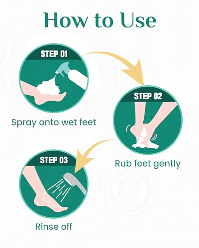 Cotton Foot - Foot Shampoo Soap (Lemon, 13fl oz) - Refreshing Cleanse Spray, Deodorizing Foot Care Wash. Foaming Wash, Easy to Use