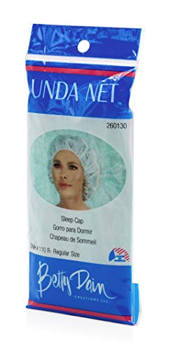 Betty Dain Unda Net Sleep Cap/Hairnet, Non-Woven Breathable Fabric, Protects Hair While You Sleep, Ideal for Industrial and Food Service Environments, Standard, 24 Per Pack