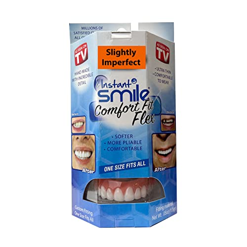Instant Smile Comfort Fit Flex-Slightly Imperfect Available in Natural White One Size Fits Most People