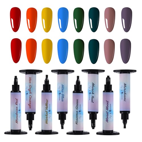 16 colours Narina The Artist Palette x MPA with mixing pad, 2 mini palettes, 24 grids for Nail Art, Solid colour 5g each High Pigment & Coverage.