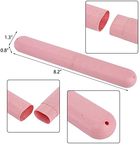 Hedume 28 Pack Travel Toothbrush Case, Portable Dust-proof Breathable Toothbrush Holder for Travel, Business, Home, Camping, School (4 Colors)