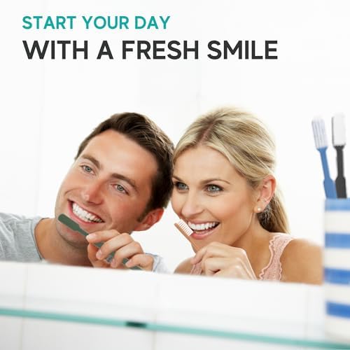 160 Prepasted Disposable Toothbrushes Individually Wrapped - Single Use Pre Pasted Disposable Toothbrushes with Toothpaste Built In - Waterless Toothbrush for Travel, Airbnb Guests, Hotel, & Camping