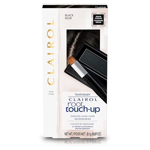 Clairol Root Touch-Up Temporary Concealing Powder, Black Hair Color, Pack of 1