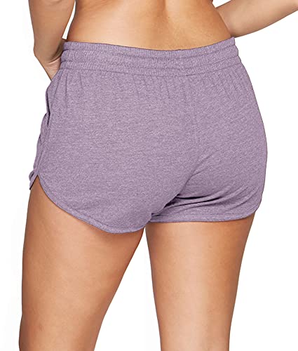 Colosseum Active Women's Simone 2.0 Cotton Blend Yoga and Running Short (Heather Grey, Small)