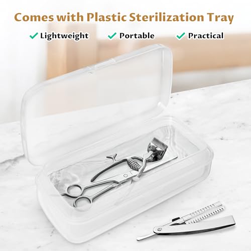 High Temperature Metal Tool Cleaning Box, 2L Dry Heat Cabinet Beauty Hair Nail Metal Tool Cleaning for Manicure Pedicure Barber, with 0-60 Min Timer & 50-220℃ Temp Settings, Plastic Sterilization Tray