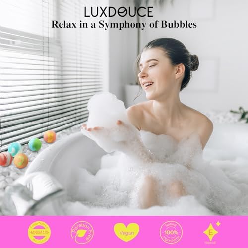 48 Pack Bath Bombs Gift Set – Aromatic Bubble Bombs with 18 Scents, SPA Relaxing & Skin Nourishing, Ideal Self-Care Gifts for Women, Wife, Grandma, or Daughter on Birthdays or Summer Occasions
