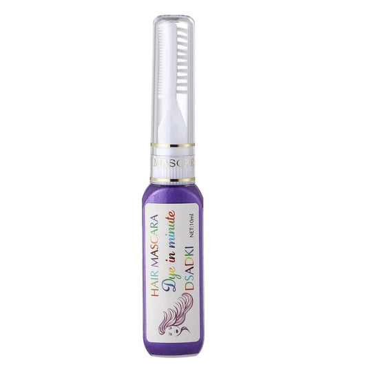 DSADKI Temporary Hair Color Mascara Washable Hair Dye Stick Non-toxic Instant Hair Chalk Dye for Girls Women (Purple)