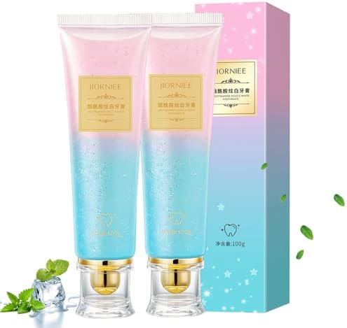 2PCS Niacinamide Whitening Toothpaste, Nicotinamide Dazzling White Toothpastes, Protects Enamel, Fresh Breath, Remove Tooth Stains
