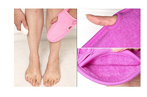 3PCS Bathing Mittens Shower Soft Skin Care Face Body Wash Massage Spa Mitt for Adult and Kids(Color Random)
